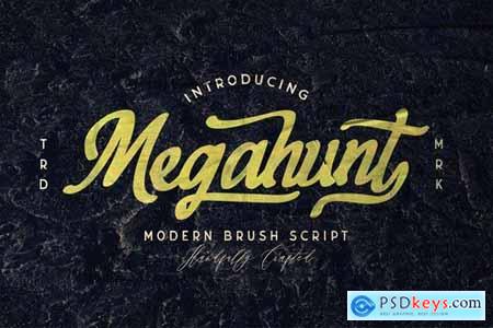 Megahunt - Brush Script Font 5039357