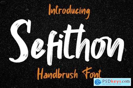 Sefithon Handbrush Font