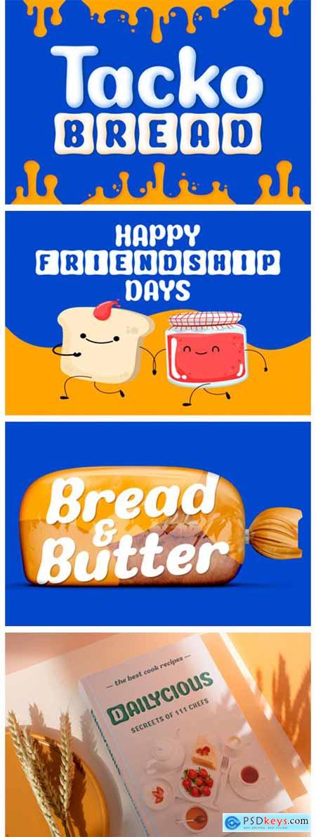 Tackto Bread Font