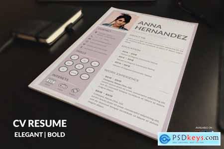 CV Resume Modern And Minimal