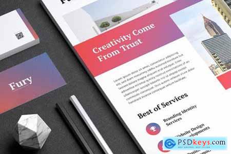FURY Creative Agency Flyer & Business Card