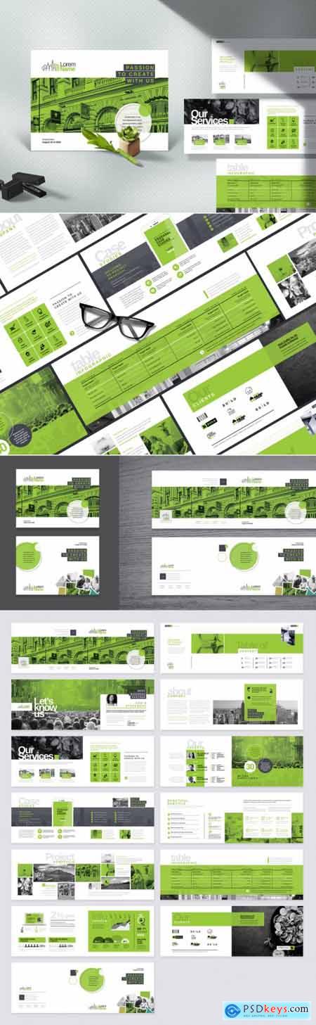 Corporate Landscape Profile Brochure Green Layout 358159533