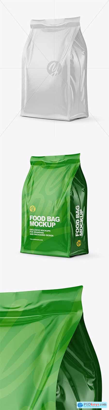 Glossy Food Bag Mockup 60537