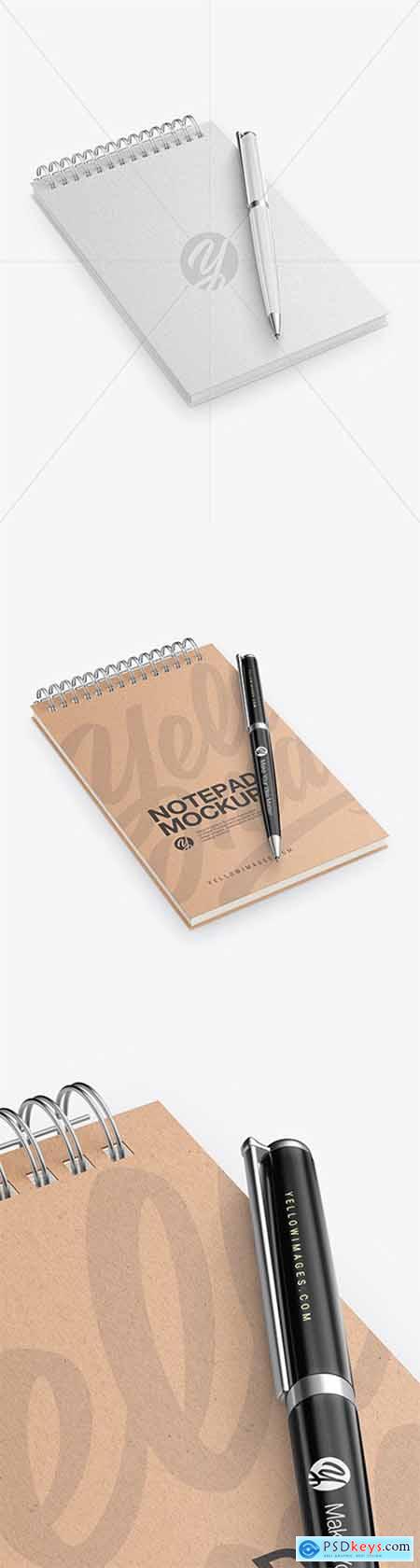 Download Notepad With Pen Mockup 60547 Free Download Photoshop Vector Stock Image Via Torrent Zippyshare From Psdkeys Com PSD Mockup Templates
