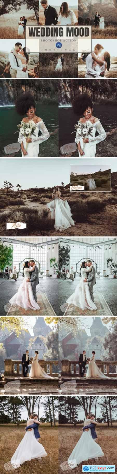 8 Wedding Mood Photoshop Actions ACR LUT 4391908