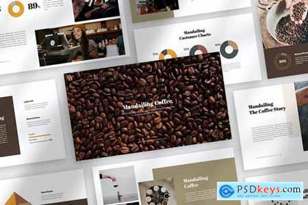 Mandailing Coffee Powerpoint, Keynote and Google Slides Templates