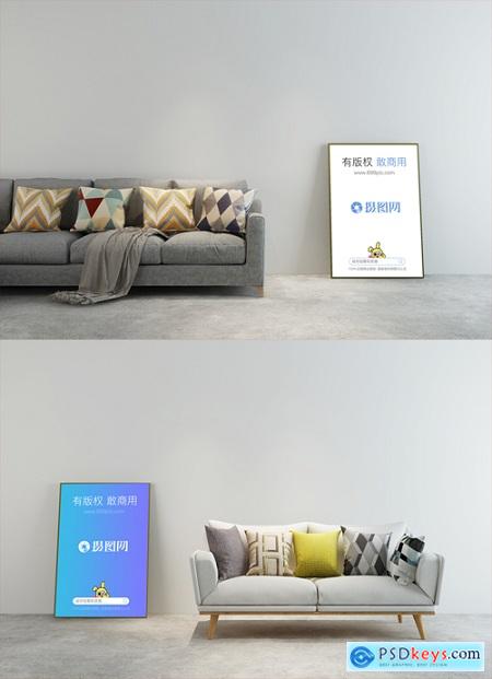 home poster mockup picture