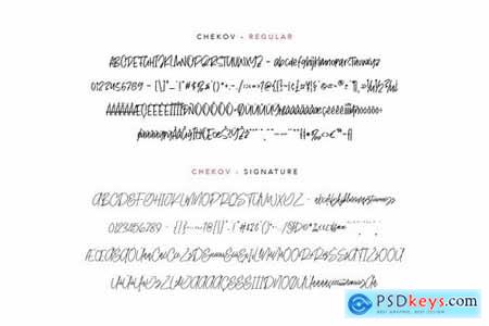 Chekov Handwritten Free Signature Font Typeface
