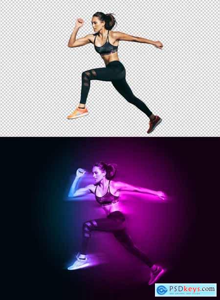 Motion and Dual Lighting Photo Effect Template 359536700