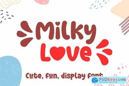 Milky Love Cute Display Font