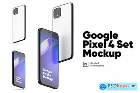 Google Pixel 4 Set Mockups
