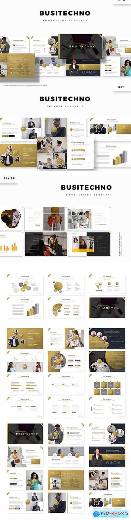 Busitechno Powerpoint, Keynote and Google Slide Template