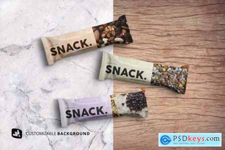 esignertale - Organic Snack Bar Packaging Mockup