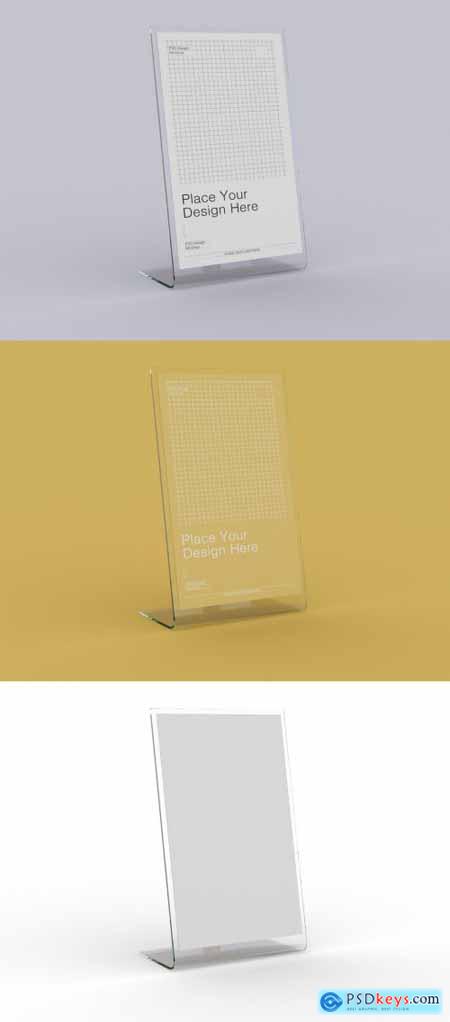 Download Acrylic Table Tent with Card Holder Mockup 360490299 » Free Download Photoshop Vector Stock ...