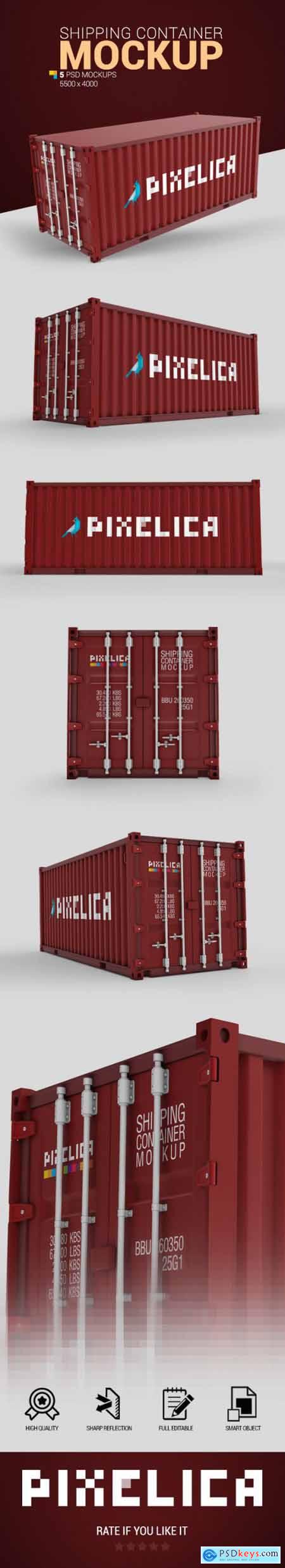 Download Shipping Container Mockup » Free Download Photoshop Vector Stock image Via Torrent Zippyshare ...