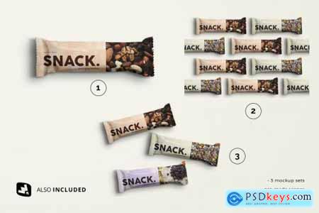 esignertale - Organic Snack Bar Packaging Mockup