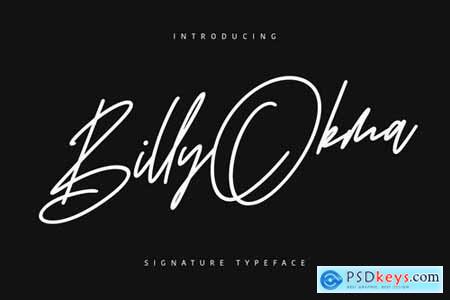 Billy Okma Signature Font