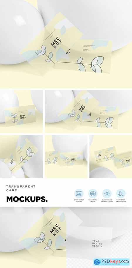 Transparent Card Branding Mockups 4646661