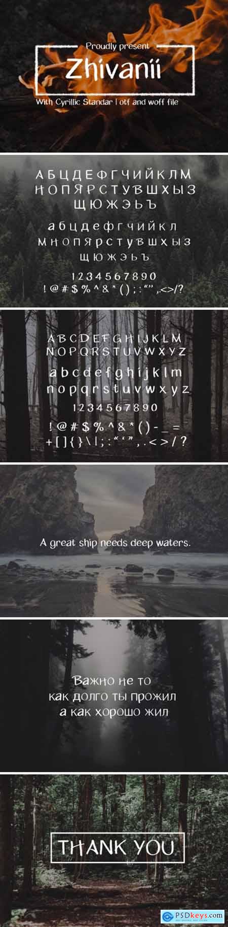 Zhivanii Font