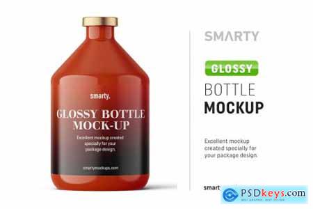 Glossy bottle mockup 200ml 4824800