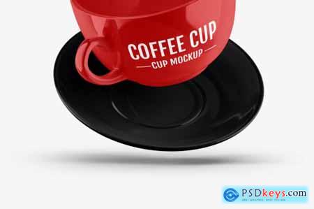 Glossy Coffee Cup Mockup Set