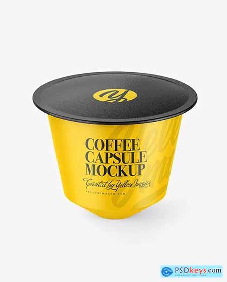Matte Coffee Capsule Mockup 63090