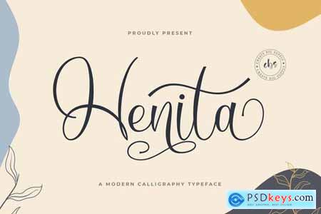 Henita VN - Modern Script Font