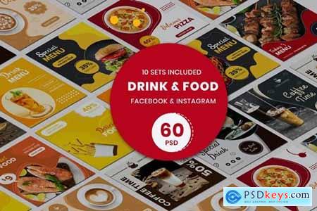Drink & Food Banner Templates