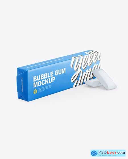 Download Chewing Bubble Gum Pads Matte Packaging 62988