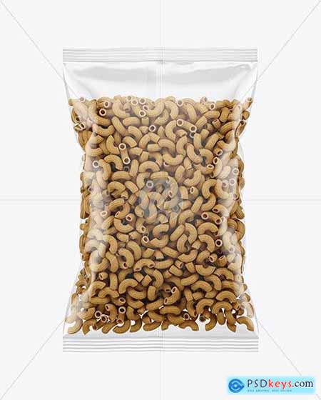 Whole Wheat Chifferini Rigati Pasta Bag Mockup 62889