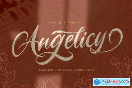 Angelicy - Textured Brush Font 5130106