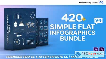 Simple Flat Infographics Bundle V4 22266430