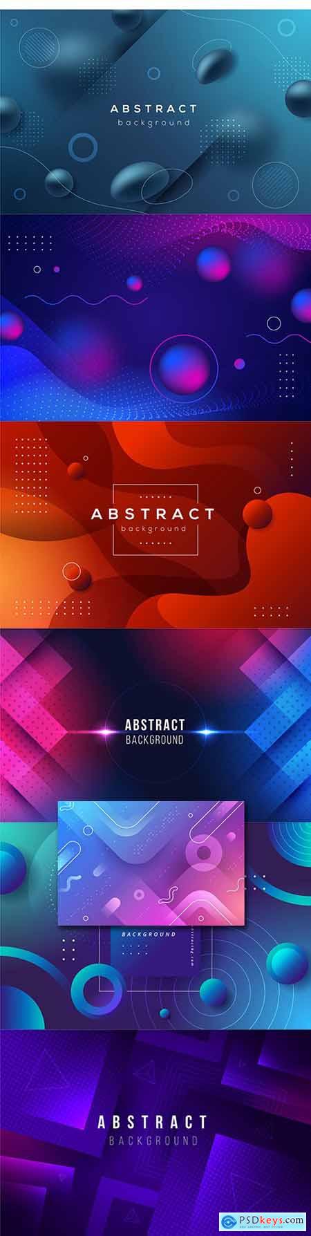 Gradient abstract design geometric background shape