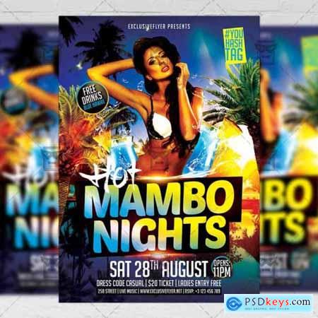 Hot Mambo Nights Flyer - Seasonal A5 Template
