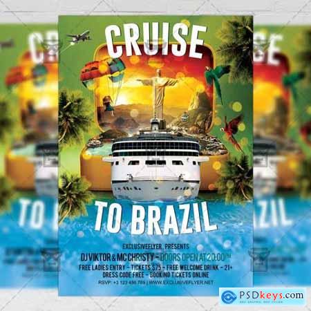 Cruise to Brazil Flyer - Seasonal A5 Template