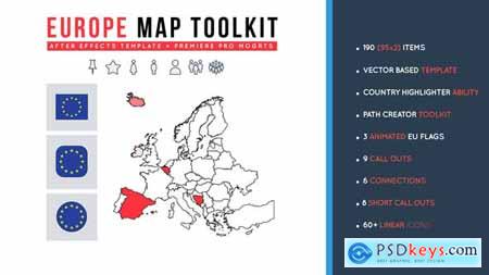 Europe Map Toolkit 27476604