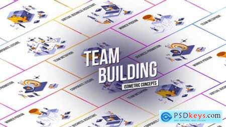 Team Building Isometric Concept 27458631