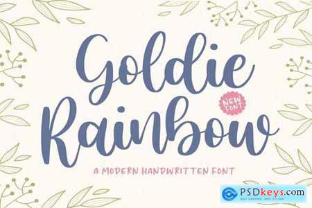 Goldie Rainbow YH - Modern Script Font