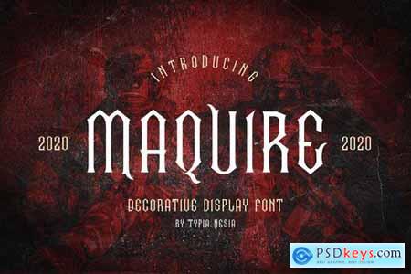 Maquire Decorative Font