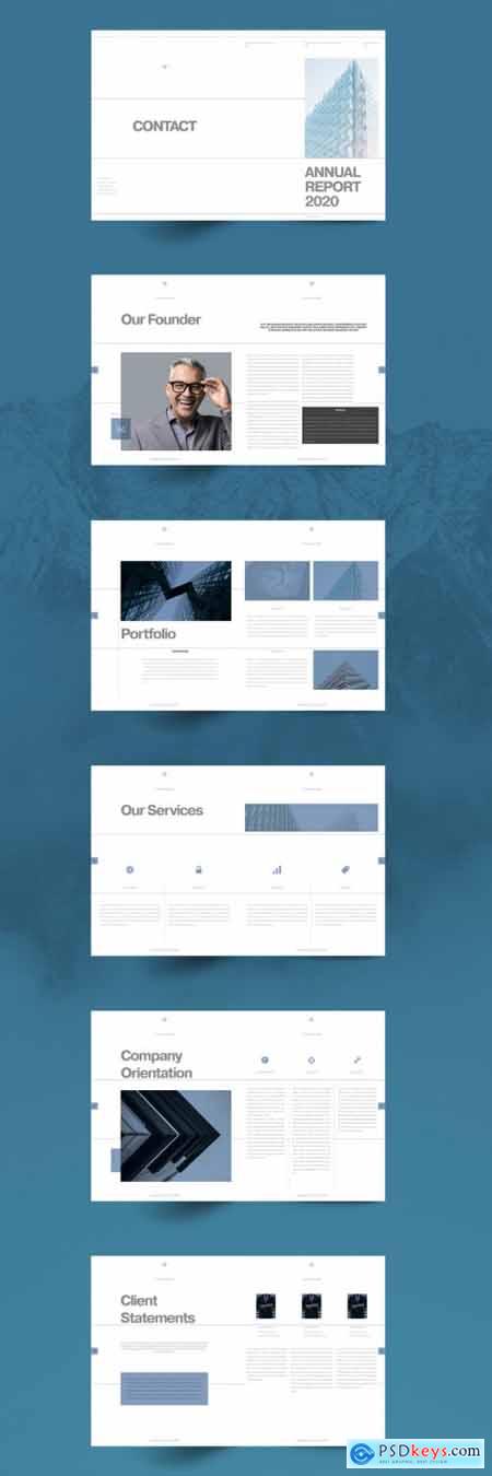 Blue Annual Report Layout 5150578