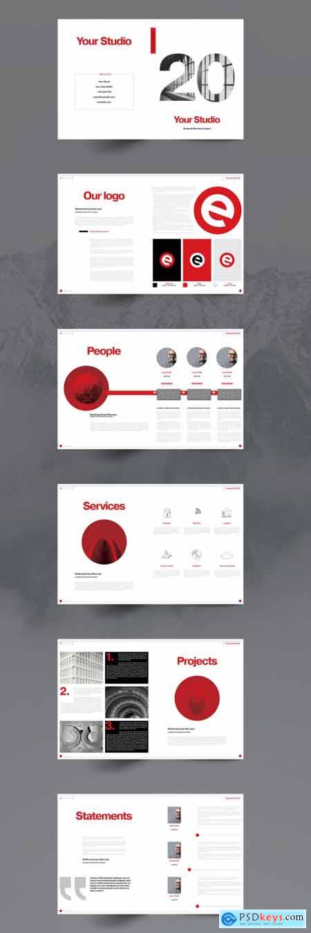Red Business Brochure Layout 5150608
