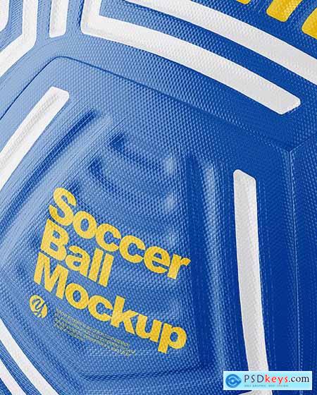 Modern Soccer Ball Mockup - Front View 63291