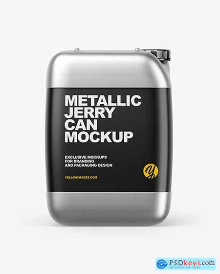 Metallic Jerry Can Mockup 63371