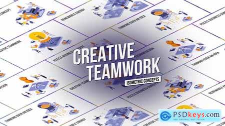 Creative Teamwork - Isometric Concept 27458597