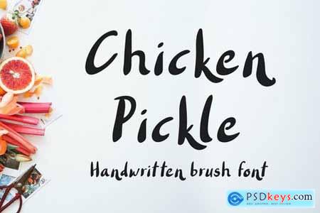 Chicken Pickle - Brush Font