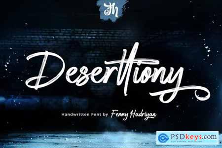 Deserttiony - Handwritten Font