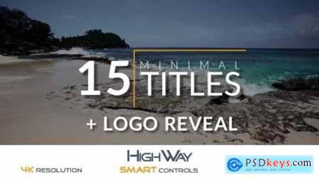 15 Minimal Titles Pack + Logo Reveal 16533949