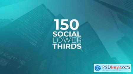 150 Social Media Lower Thirds 24581188