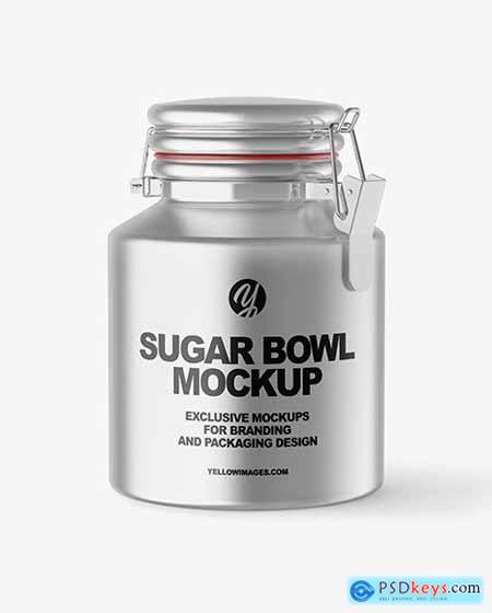 Metallic Sugar Bowl Mockup 63456