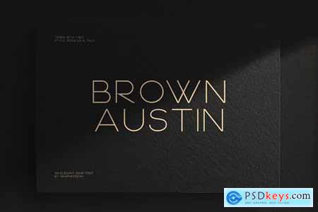 Brown Austin - Modern Sans Serif Font